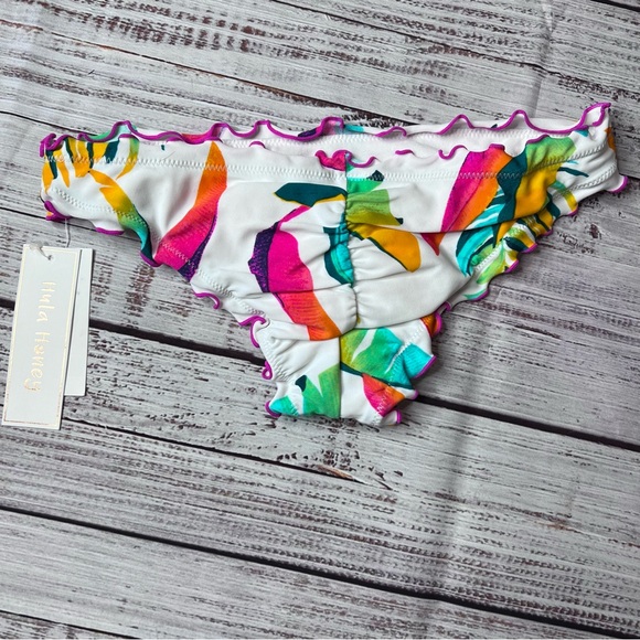 Hula Honey Bikini Swim Bottom White - Picture 2 of 4
